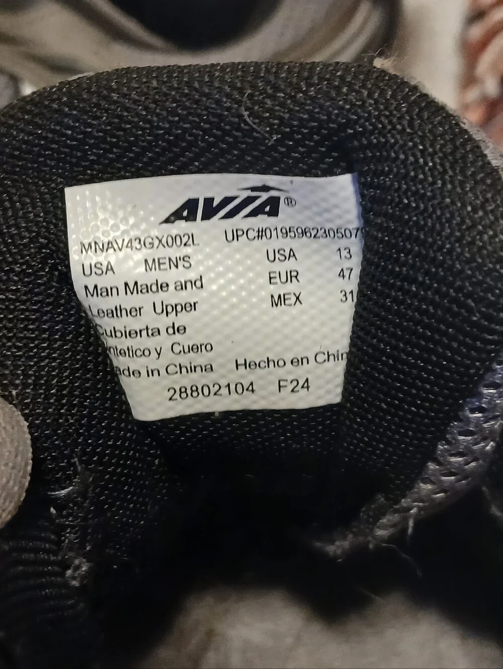 Avia Men’s Gray Mesh Athletic Walking Running Sneakers Shoes Size 13